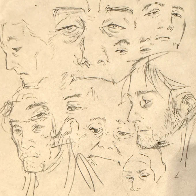 おぢは顔面の情報量が多くて描くの楽しいけどふと我に帰ったときの賢者タイムが5時間ぐらいになりもする 