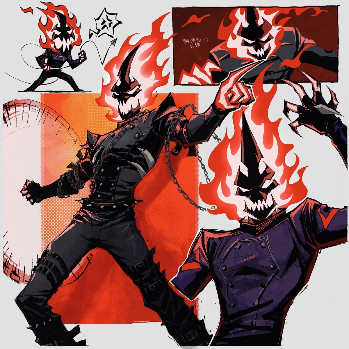 D3liball's tweet photo. #psyphon #Ben10 #Ben10Fanart 
有人说他的派罗奈形态像ghost rider所以： https://t.co/nyMEiKuRpb