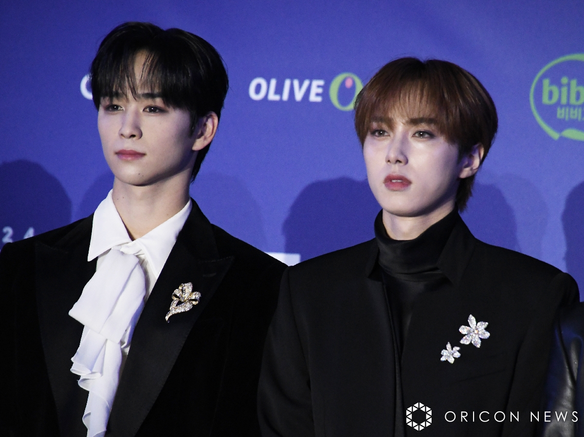 oricon's tweet photo. 【2024 MAMA AWARDS】

INI、レッドカーペット登場に会場歓喜❗️
ステージに「日本の伝統文化」と予告
https://t.co/6tz1MKQs0f

#MAMA2024 @MnetMAMA @official__INI https://t.co/MuHW61ZY2A