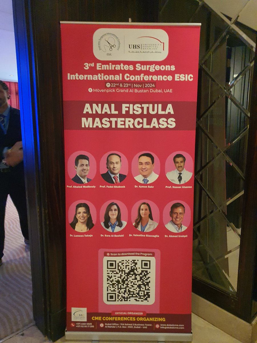 uraiqat's tweet photo. Had the privilege to participate in Anal fistula masterclass in 3rd Emirates Surgeons International Conference ESIC in Dubai https://t.co/rR13a8hVaH