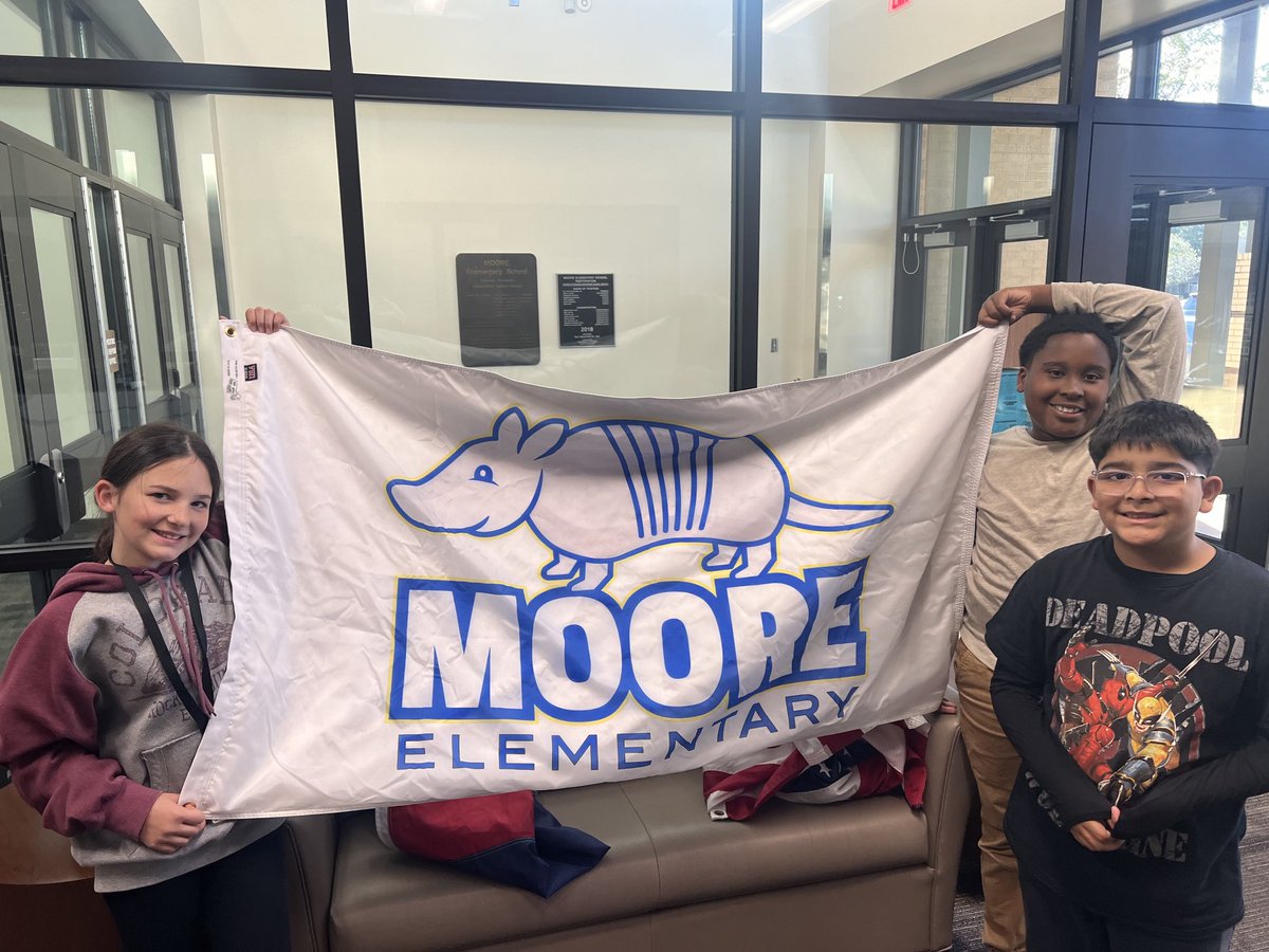 Rebecca Hignight (@rebeccahignight) on Twitter photo Our very own 1st Moore school flag! We have that Moore pride and spirit! <a href="/MooreCFISD/">MooreCFISD</a> #PathToAmazing Our very own 1st Moore school flag! We have that Moore pride and spirit! <a href="/MooreCFISD/">MooreCFISD</a> #PathToAmazing