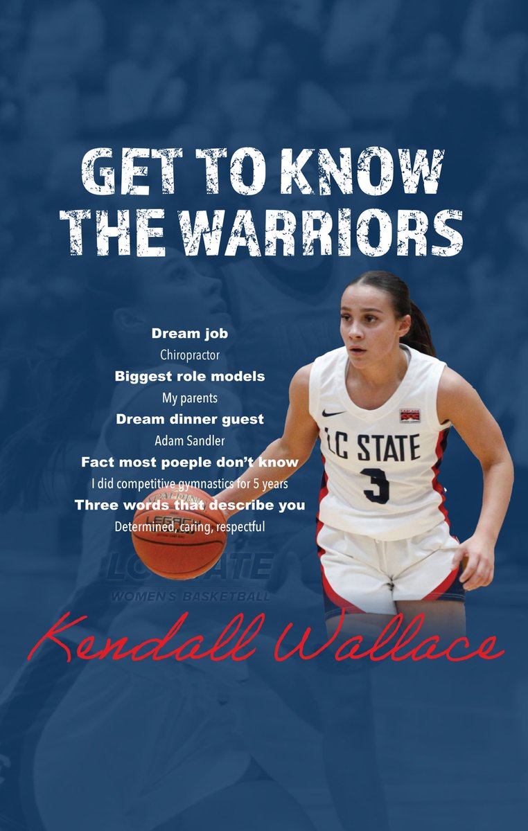 LCSCWBB's tweet image. Get to know Kendall Wallace! 🏀