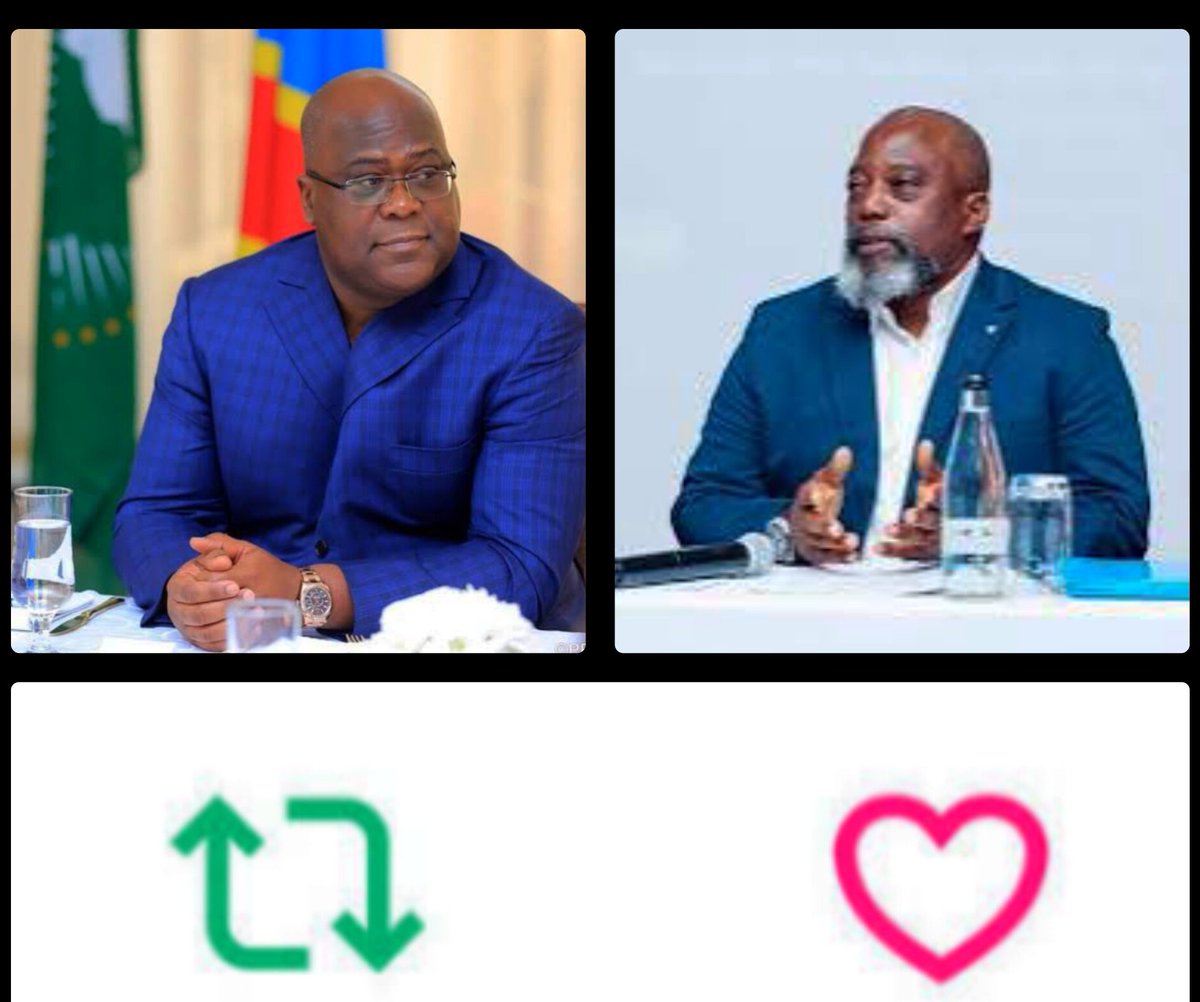 SONDAGE 🎯
Si vs pensez que Félix TSHISEKEDI dirige bien la RDC,RETWEETEZ.
Mais si pour vous c'est Kabila qui avait bien dirigé,LIKEZ tout simplement. 
🤣🤣🤣🤣🤣🤣🤣