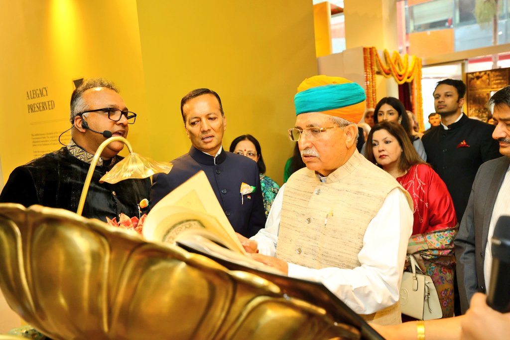 MPNaveenJindal's tweet photo. Honored to inaugurate India’s first Constitution Museum and Rights and Freedom Academy at @JindalGlobalUNI alongside Shri @arjunrammeghwal Ji, Hon’ble Minister of State for Law & Justice. 

A proud tribute to the 75th anniversary of the adoption of the Indian Constitution, celebrating its timeless values of justice, liberty, and equality. 🇮🇳