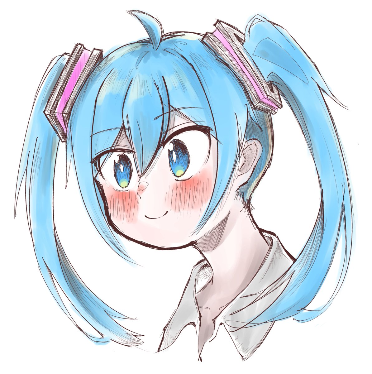 stella1643715's tweet photo. めちゃくちゃ久々にお絵かきしました
#初音ミク　#初音ミクイラスト https://t.co/l1GDHDut1y