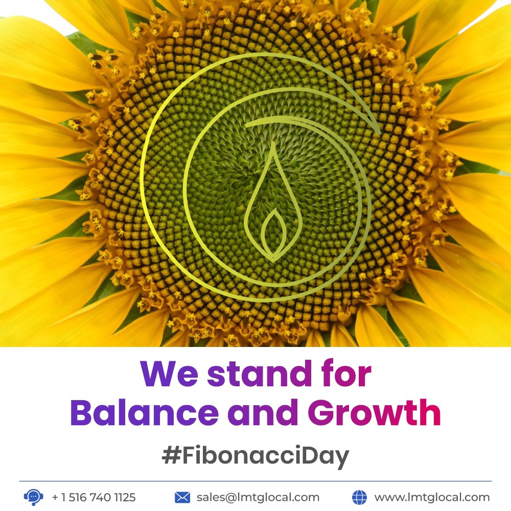 LMTGlocal's tweet image. Our progressive logo at LMT Glocal Services reflects Fibonacci’s principles of balance and growth.

Like the sequence, our services align seamlessly with your needs, fostering innovation and harmony.

#FibonacciDay #LMTGlocalServices #LegalSupportServices