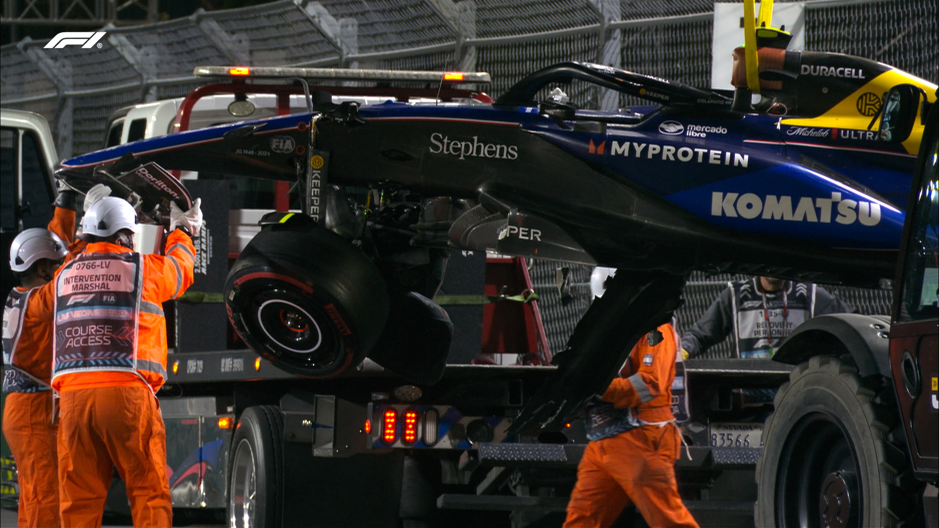 Williams: Colapinto uncertain for Las Vegas GP after 50G crash