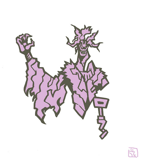 「このタッチで怪獣イラスト。美のカリスマ。ローラン。#ウルトラマンレオ #このタッ」|花小金井正幸＠喫茶宝石箱での個展。2023年開催予定のイラスト