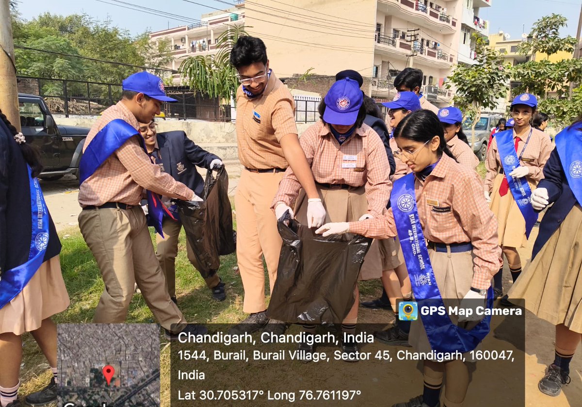 NSSRyanChd's tweet photo. Day-6 NSS Special Camp 2024 at Ryan International School, Chandigarh  
Date -17.11.2024   

Cleanliness and Plantation Drive https://t.co/4P4JIpDt6G