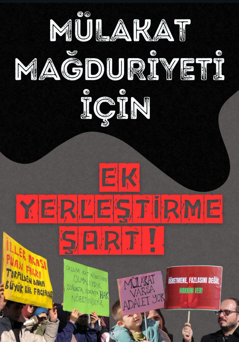 Binlerce öğretmen, mülakat sonuçları nedeniyle mağduriyet yaşadı. Bugün, seslerini duyurmak için hem MEB önünde oturma eylemi yapılacak hem de Ulus Meydanı'nda basın açıklaması düzenlenecek. Bu, adalet ve liyakat talebinin güçlü bir çağrısıdır. Mağduriyetlerin bir an önce