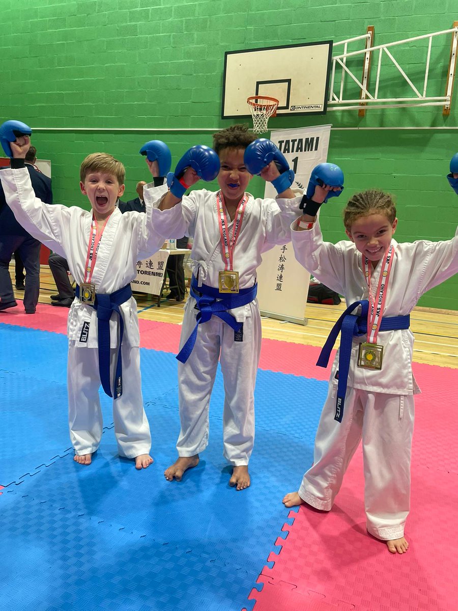 LeedsKarateAcad's tweet photo. Grayson, Elliott &amp; Jhi win Gold in Team Kumite.
#JKSNationals https://t.co/VrLuBwgZJh