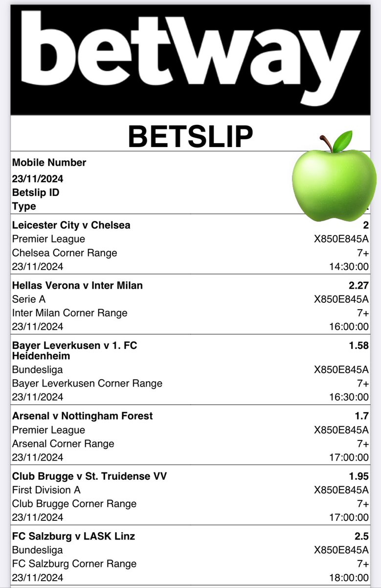 X850E845A

#betwaycodes 
#betway 
#BetwaySquad