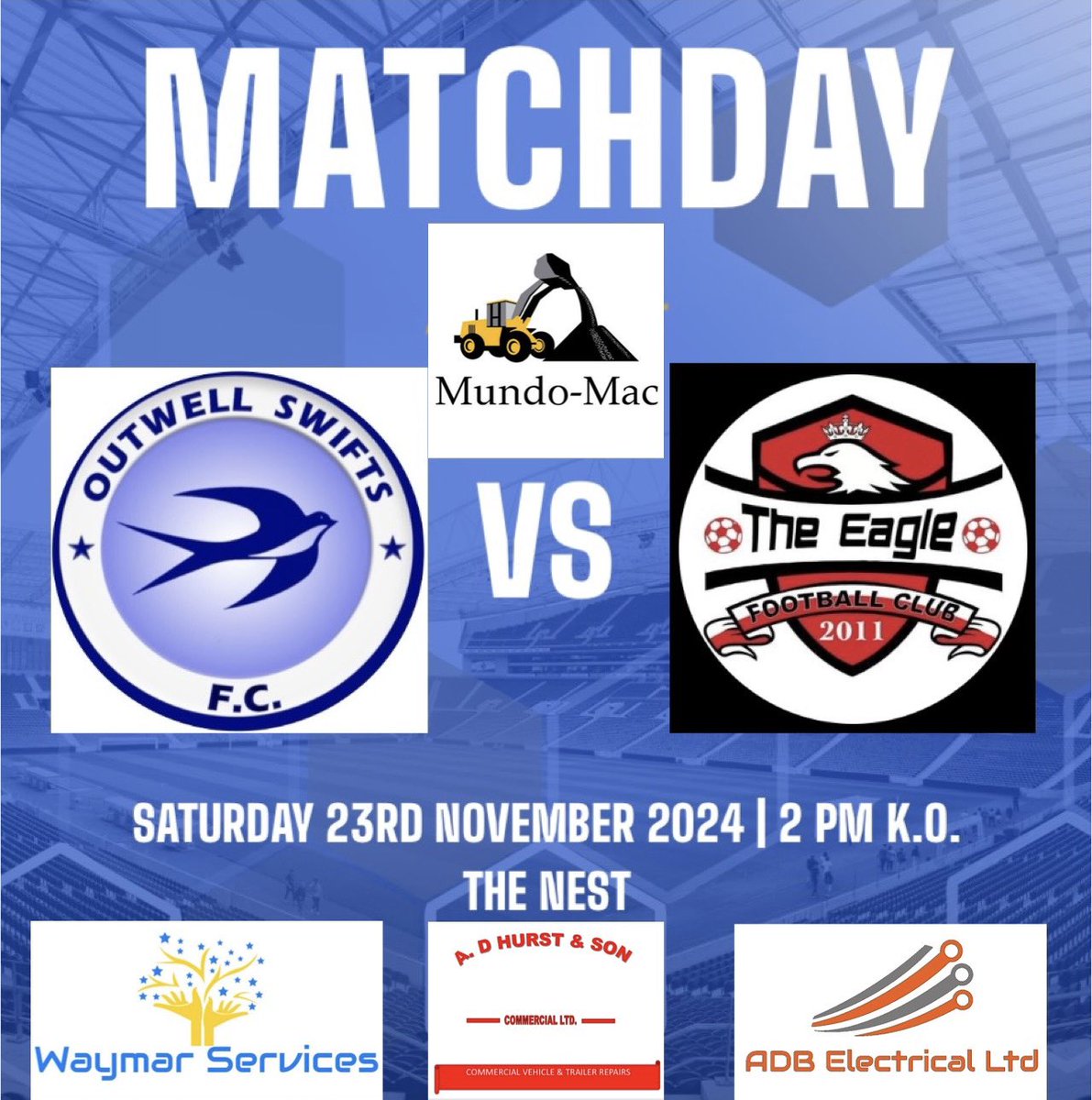 Game day. Today we host <a href="/TheEagleFC2011/">The Eagle Football Club</a> in our first Home game for 6 weeks. Kick off is 2pm