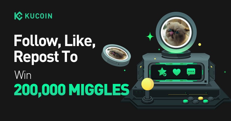 kucoincom's tweet photo. 🎉 #Giveaway Alert: Celebrate the #MIGGLES listing on #KuCoin!
 
1️⃣ Follow @kucoincom &amp; @MrMigglesOnBase
2️⃣ Repost, Like with quote ""Trade $MIGGLES on #KuCoin!""+ tag 3 friends
3️⃣ Fill in form ⤵️
 
🎁200,000 MIGGLES for 100 winners

⏰ 48 hours only—don’t miss out!