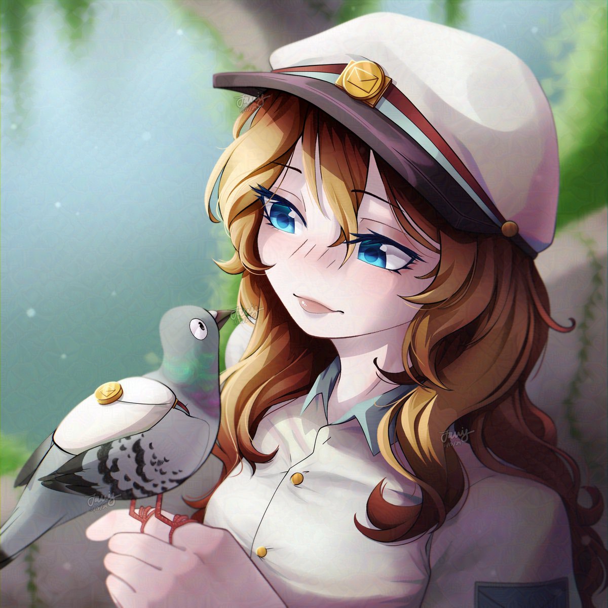 Postman Pearlo! (in my complicated style)
//
#pearlescentmoon #pearlescentmoonfanart #Hermitcraftfanart #HermitCraft