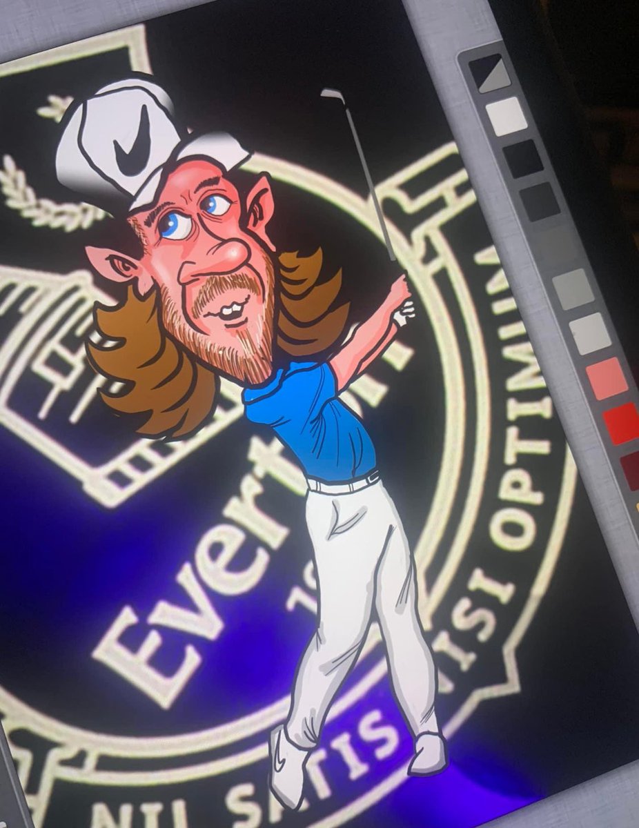 <a href="/MattFitz94/">Matt Fitzpatrick</a> hi Matt. I’m trying to raise funds for Defibrillators and AED devices. Be great if you could sign this caricature please. We could then auction off. Or just to help raise awareness please. Thanks.🙏 
#mattfitzpatrick #mattfitz #doodlingdaz 

gofund.me/6aef55bc