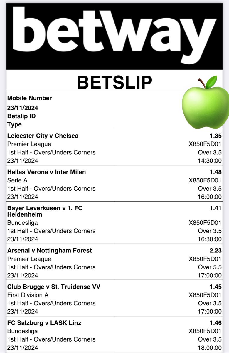 X850F5D01

#betwaycodes 
#betway 
#BetwaySquad