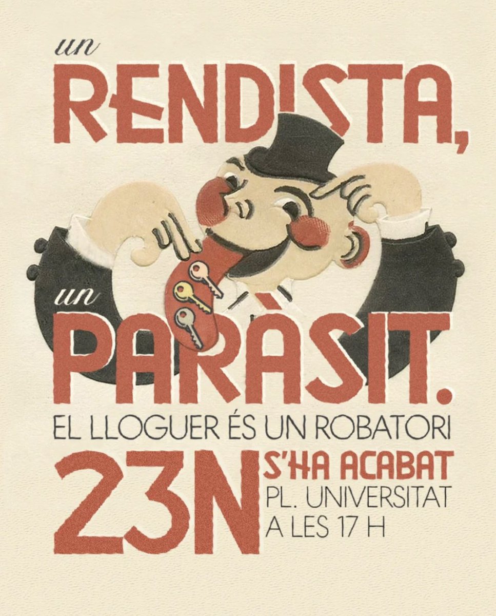 julsabata's tweet photo. les cases son l'únic resguard d'intimitat seguretat tranquil·litat cura i descans en un sistema contruït estructuralment a favor de la producció i l'explotació, no poder pagar aquest resguard és violència de classe, s'ha d'haver acabat, per força major, avui a la mani https://t.co/NyOuJ7yv1x