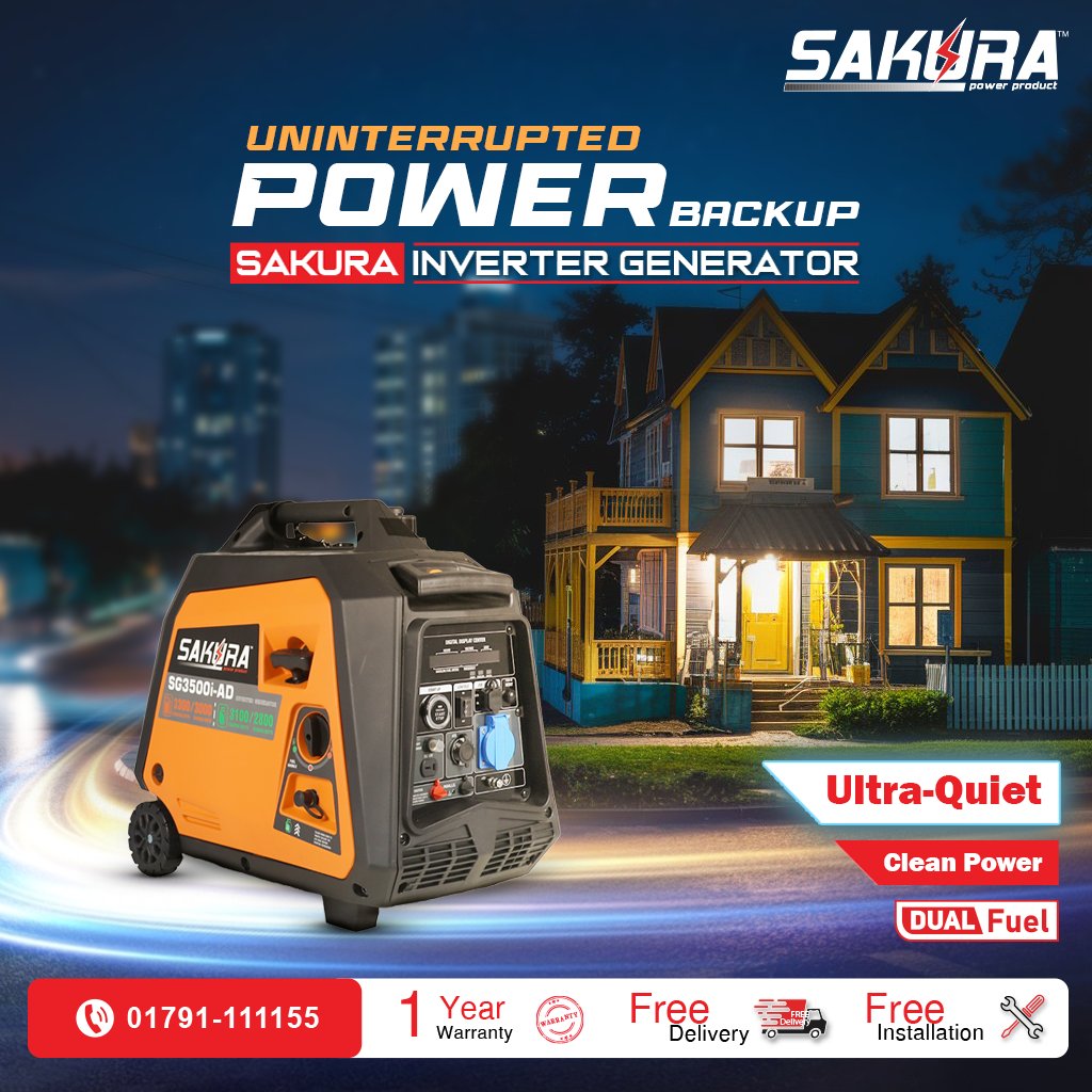 sakurapowerltd's tweet image. 𝑸𝒖𝒊𝒆𝒕, 𝑬𝒇𝒇𝒊𝒄𝒊𝒆𝒏𝒕, 𝒂𝒏𝒅 𝑺𝒆𝒄𝒖𝒓𝒆 – 𝑻𝒉𝒆 𝑰𝒏𝒗𝒆𝒓𝒕𝒆𝒓 𝑮𝒆𝒏𝒆𝒓𝒂𝒕𝒐𝒓 𝒀𝒐𝒖𝒓 𝑯𝒐𝒎𝒆 𝑫𝒆𝒔𝒆𝒓𝒗𝒆𝒔!

Know more:
 Visit: sakurapower.com/portable-gasol…
☏ Call: 01791111155, 01791111166
 Hotline: 09611441144
#invertergenerator #Dhaka #Bangladesh