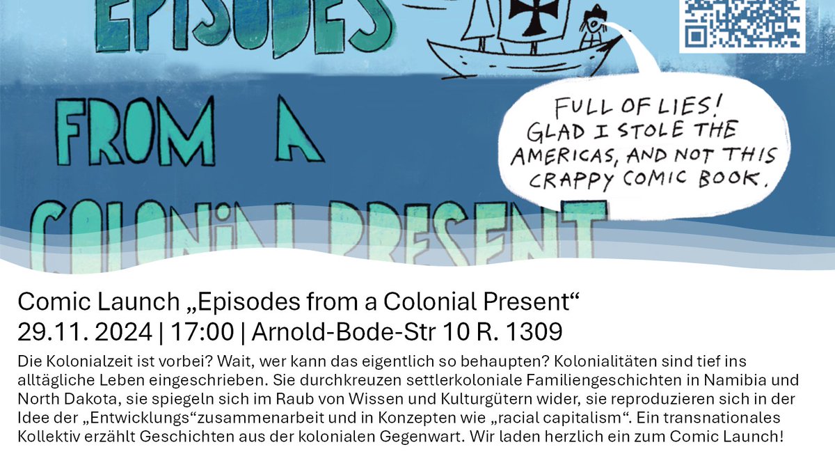 Comic Launch! Am 29.11., 17 Uhr, <a href="/uni_kassel/">Universität Kassel</a>  präsentieren wir "Episodes from a Colonial Present". 
Weitere Veranstaltungen in Hamburg, Berlin, Wien, Oslo, .... und gerne überall sonst folgen!
#kasselistschön