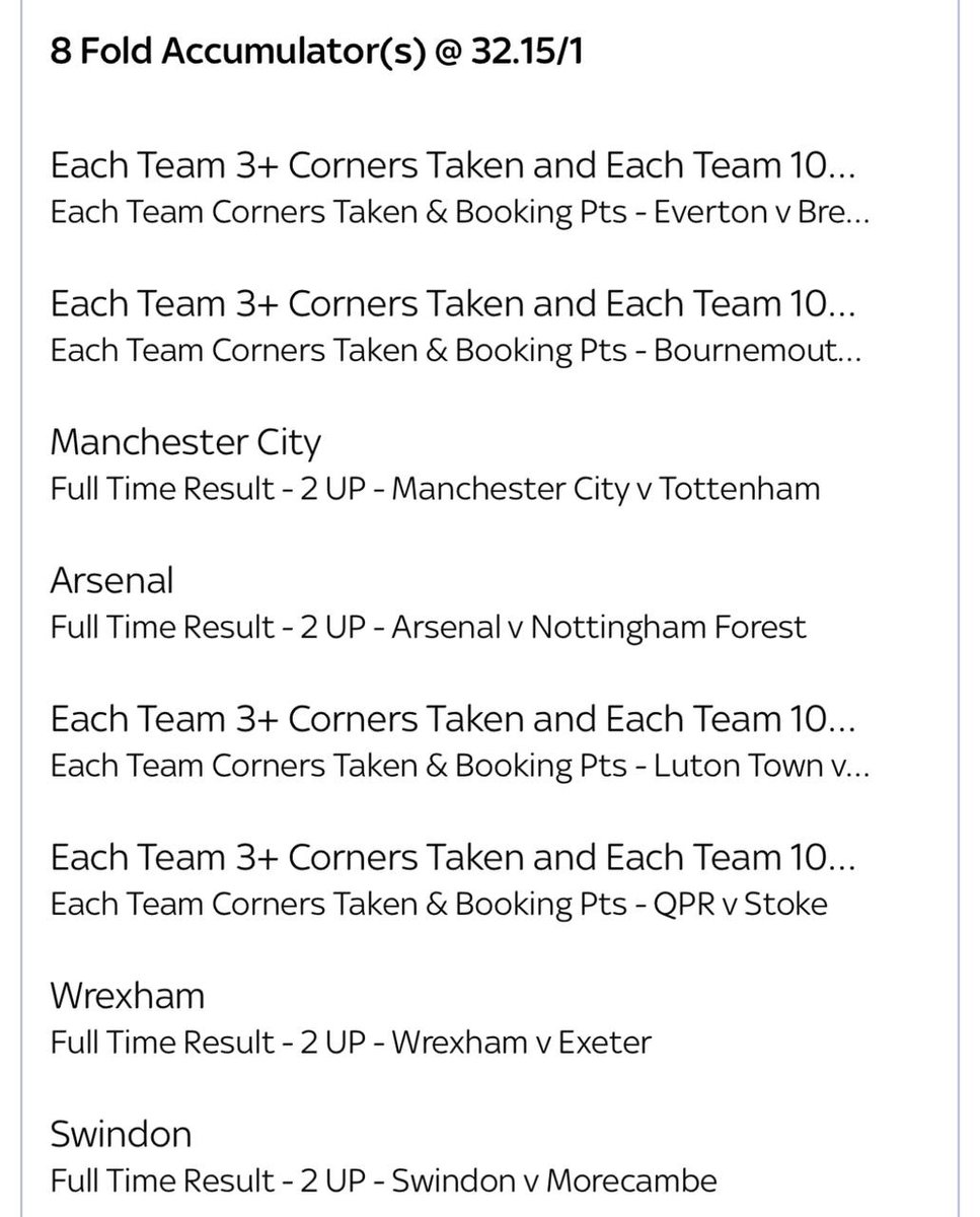 theaccamantips's tweet photo. Who is on today's free acca! https://t.co/cMHWsifHhf