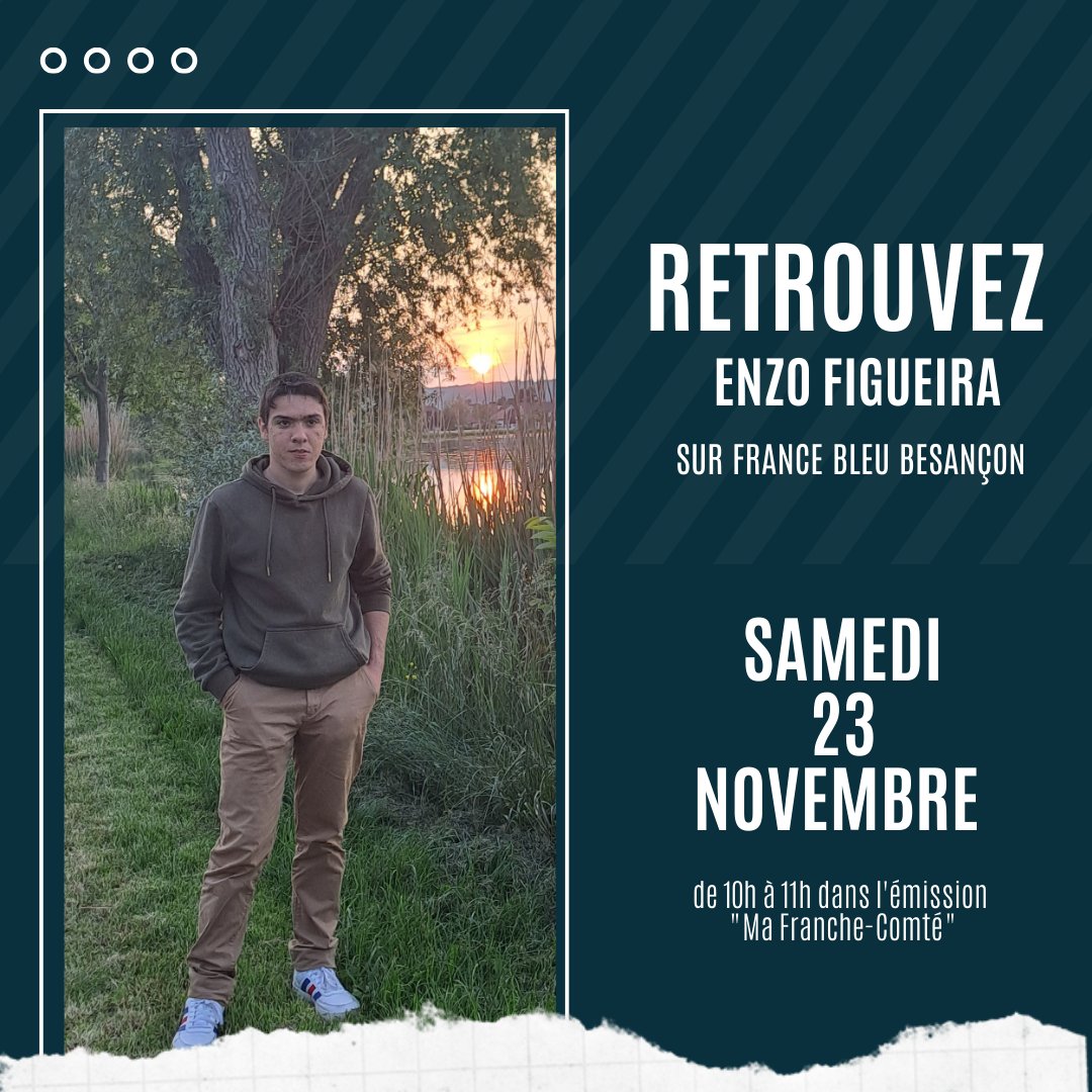 🎤 On se retrouve sur France Bleu Besançon ce matin à 10h ! A toute à l'heure 👋🏻