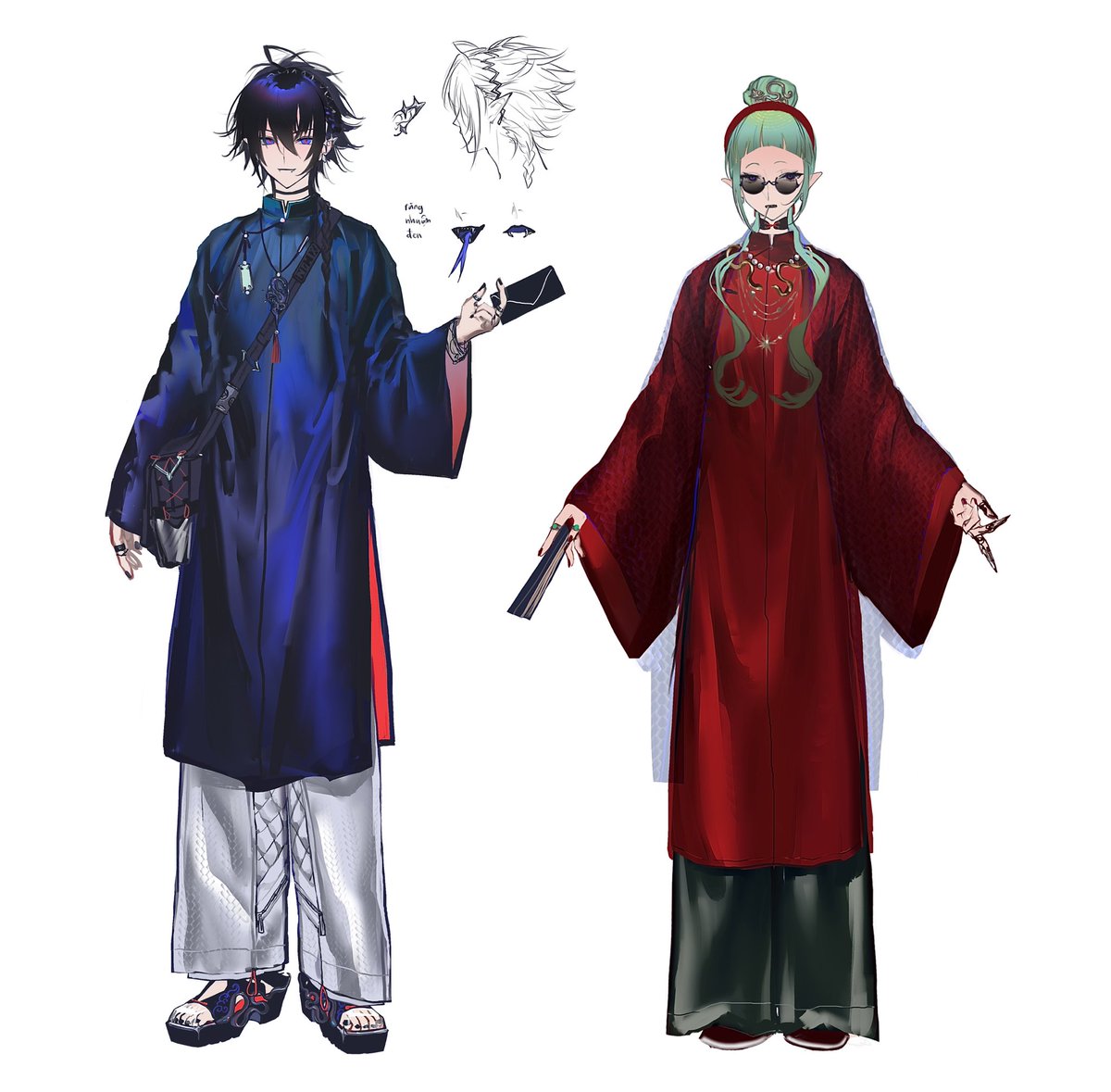 recieru's tweet photo. Viet Phuc inspired designs i did recently ٩(^ᴗ^)۶ https://t.co/yn6j1GNChZ