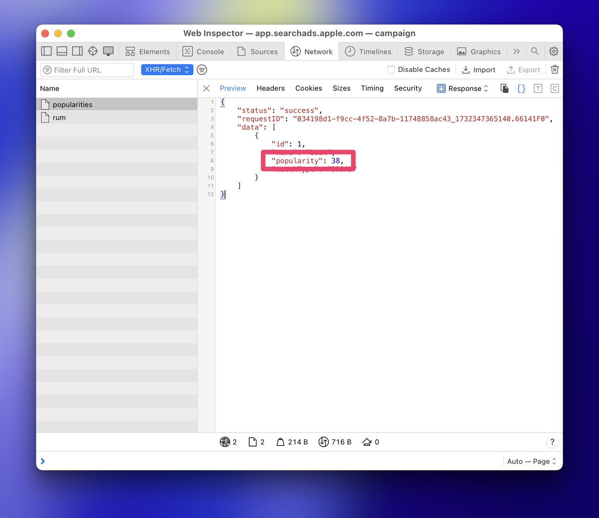 alpennec's tweet image. I've built an internal tool to get #AppleSearchAds popularity 📈
But I need to login with 2FA every few hours to get the cookie required to use the endpoint 😞
Does anyone know how to make this easier? Can I use an app-specific password?
#AppStoreOptimization #ASO #ASA #iOSDev