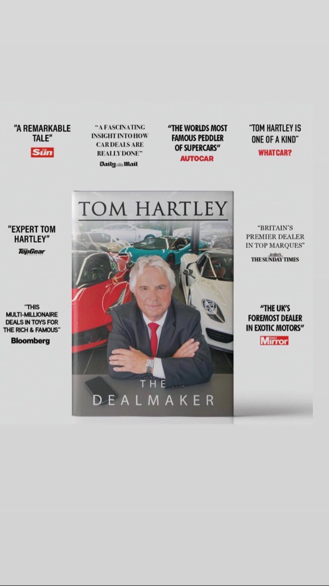 tomhartleycars's tweet photo. Will you & a friend be visiting The Hartley Estate Sunday 26th January 2025 ? 🎅🏻🎄 if so you need to 🏃🏻 only a few invites remaining !! For book signing
#th
#thedealmaker
#bestsellerbook
#iconic
#hartleyestate🌺
“The Original Home Of Supercar Dealers” https://t.co/lBBraY0Pbv
