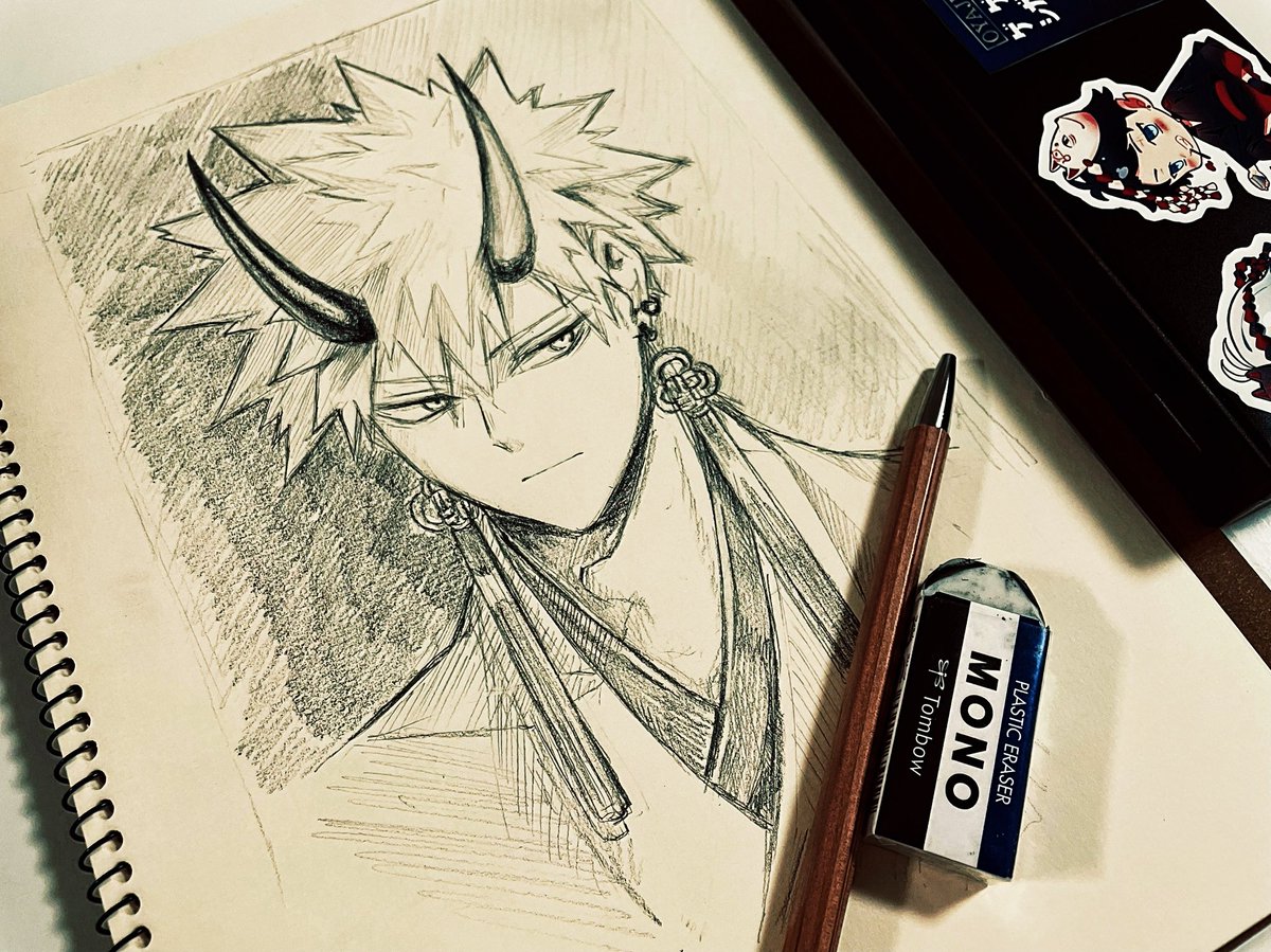 大人の鉛筆を買ったので試し描き。柔らかくてなんと描きやすい... 