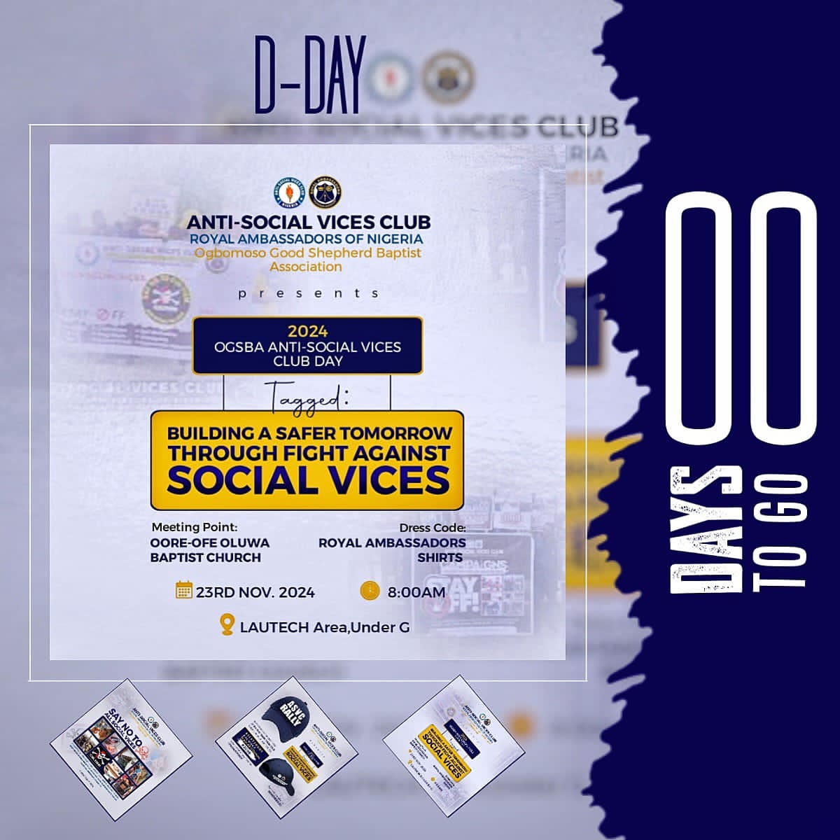 DjoshuaOlatunji's tweet photo. ROYAL AMBASSADORS OF NIGERIA 🇳🇬
OGBOMOSO GOOD SHEPHERD BAPTIST ASSOCIATION 💙💛🤍
ANTI SOCIAL VICES CLUB
#ASVC https://t.co/wVuoHTSj2Q
