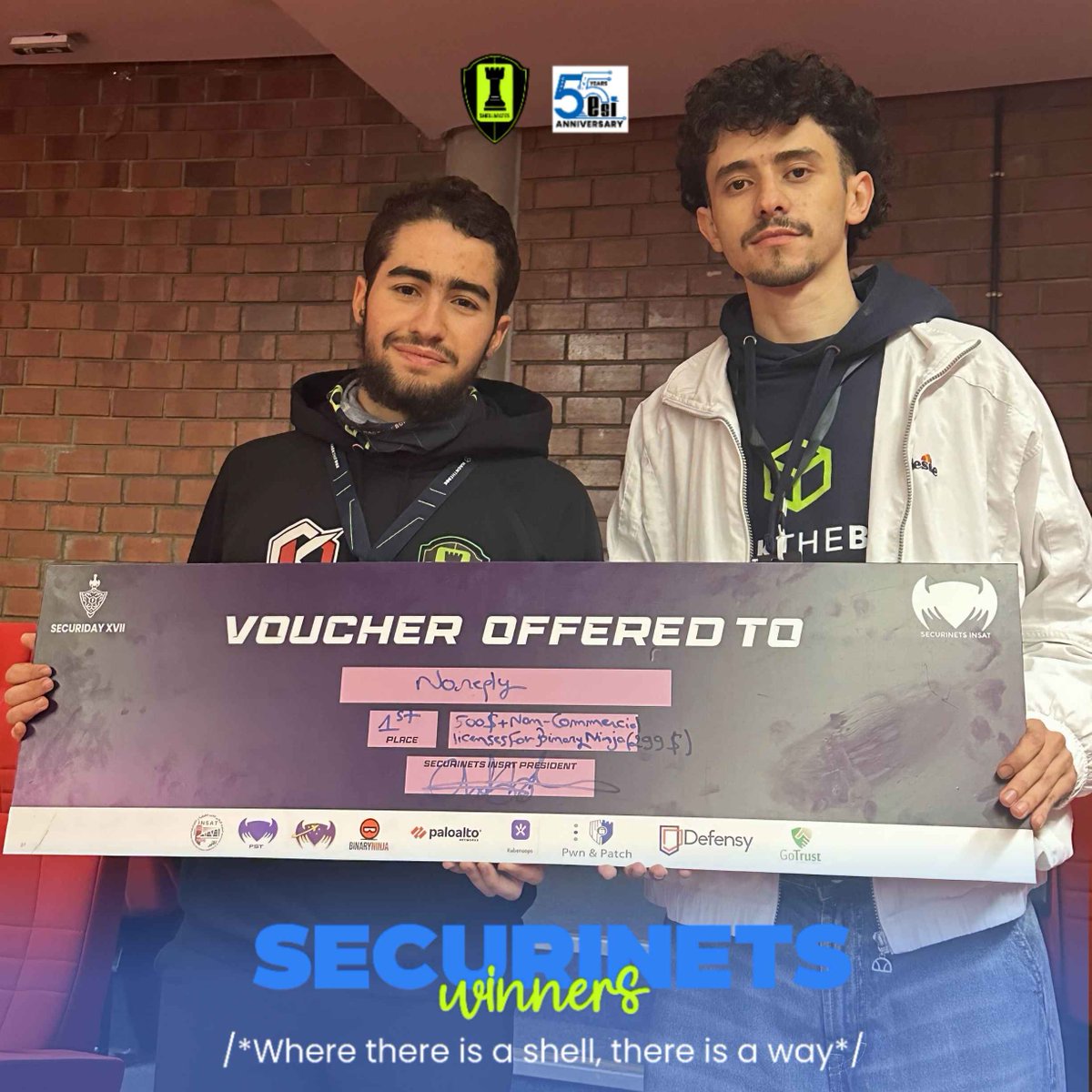 noreplyctf's tweet photo. We are happy to announce that our team secured 1st place in the international CTF @SecuriNets 24!
Congratulations to the other teams in the top 3:
🥈 @CrémeTartinéFabuleuse
🥉 @r3kapig
See you at the next one! 🚩 https://t.co/T1zlxj1Llo