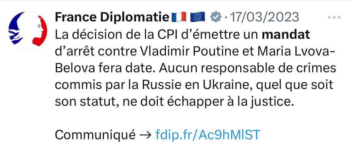 mbompard's tweet photo. Poutine / Netanyahu : la France se vautre dans le droit international à géométrie variable.

La honte. https://t.co/jypZevcax5
