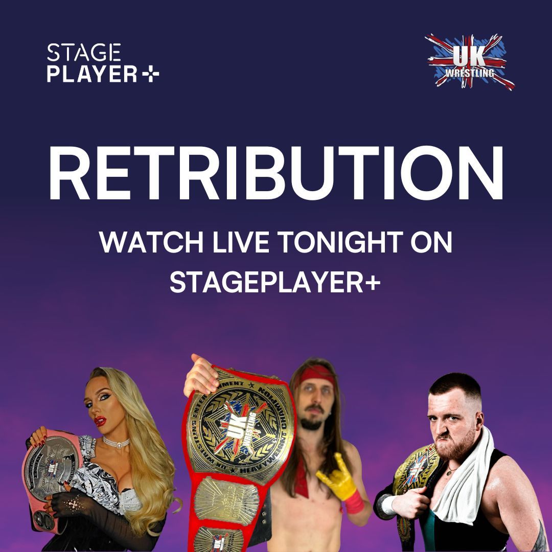 UKW fans, tonight’s the night you’ve been waiting for… 

Your wrestling idols are stepping into the ring to settle scores and finish feuds. Get ready for high stakes, fierce rivalries, and some of the most intense matches of the year so far 🥊💥 

Ready for Retribution? Stream