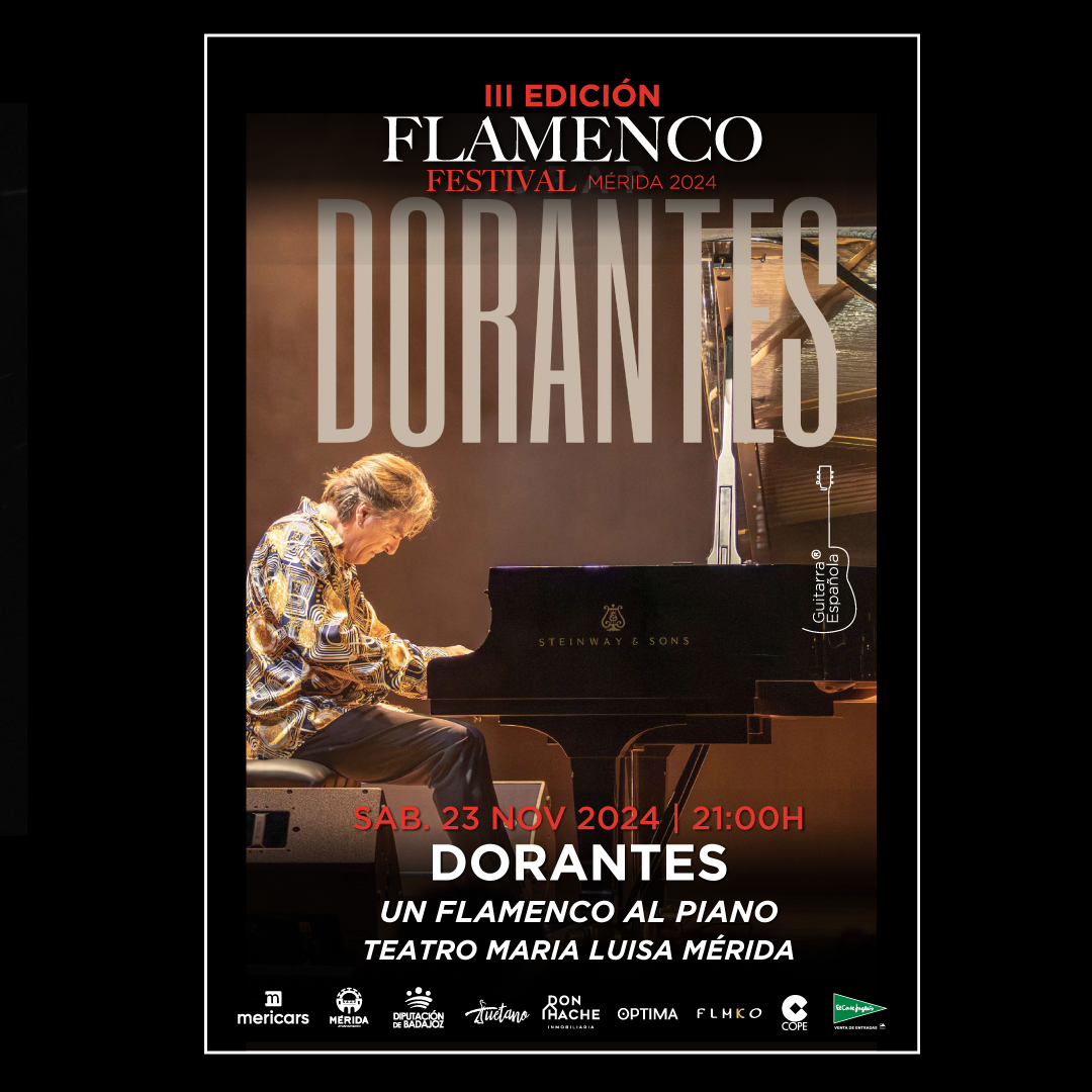 HOY 📅 𝐒𝐚́𝐛𝐚𝐝𝐨, 𝟐𝟑 𝐝𝐞 𝐧𝐨𝐯𝐢𝐞𝐦𝐛𝐫𝐞 🕘 𝐚 𝐥𝐚𝐬 𝟐𝟏:𝟎𝟎 𝐡.
📍 𝐓𝐞𝐚𝐭𝐫𝐨 𝐌𝐚𝐫𝐢́𝐚 𝐋𝐮𝐢𝐬𝐚 #dorantes #flamenco
🎟️COMPRA TUS ENTRADAS🎟️
 𝐇𝐎𝐘 𝐄𝐍 𝐓𝐀𝐐𝐔𝐈𝐋𝐋𝐀 𝐃𝐄𝐒𝐃𝐄 𝐋𝐀𝐒 𝟏𝟔:𝟎𝟎𝐇, 𝐓𝐞𝐚𝐭𝐫𝐨 𝐌ª 𝐋𝐮𝐢𝐬𝐚. #𝐦𝐞𝐫𝐢𝐝𝐚