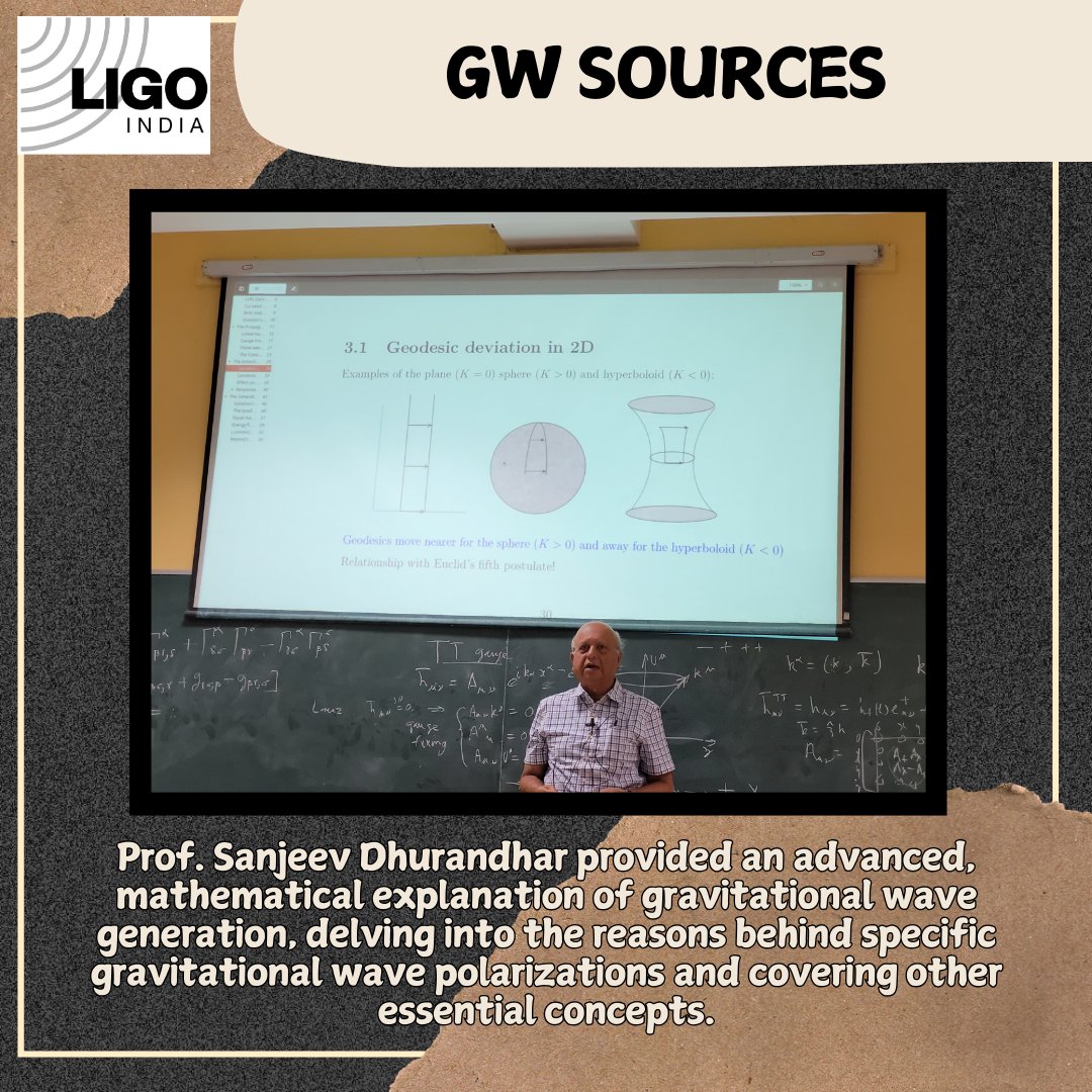 LIGOIndia's tweet photo. From the mathematical intricacies of statistical analysis to groundbreaking insights on General Relativity, we’ve delved deep into the fabric of the cosmos. Knowledge on GW generation and detector tools, and hands-on techniques in detector characterization were provided https://t.co/3YurIaI3Ad