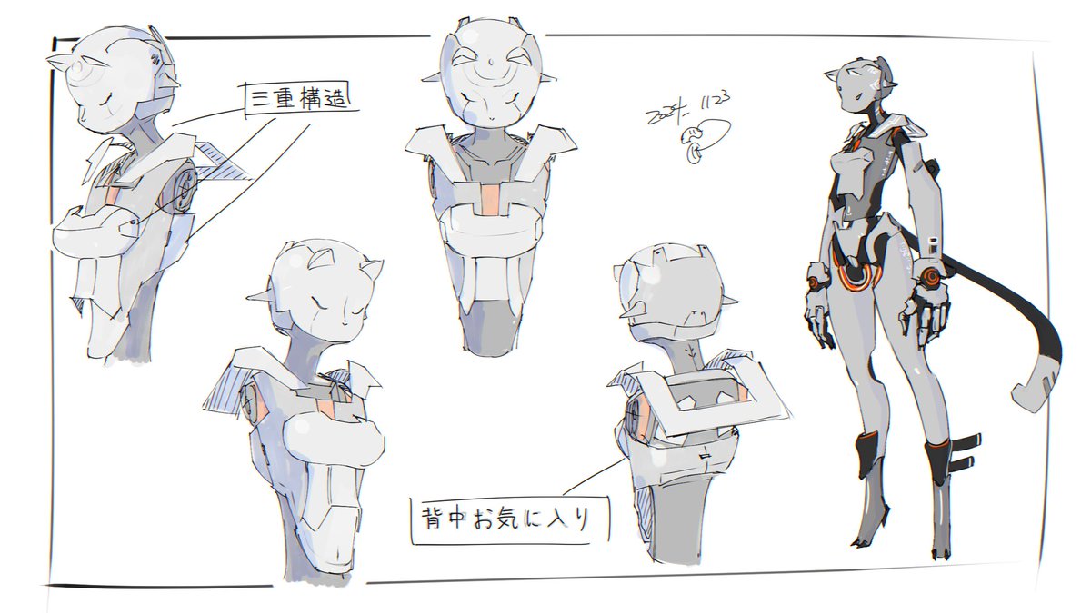 ◻️今日のロボ描き

ちょっとづつシリーズ2回目!

今日は胸部及び胴体
ここは比較的イメージ通り
背中が個人的におきにいり

次は腰かな

一個前はこちら↓
https://t.co/7E9Bct3B1v

#moino 