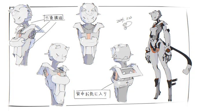 ◻️今日のロボ描き

ちょっとづつシリーズ2回目!

今日は胸部及び胴体
ここは比較的イメージ通り
背中が個人的におきにいり

次は腰かな

一個前はこちら↓
https://t.co/7E9Bct3B1v

#moino 