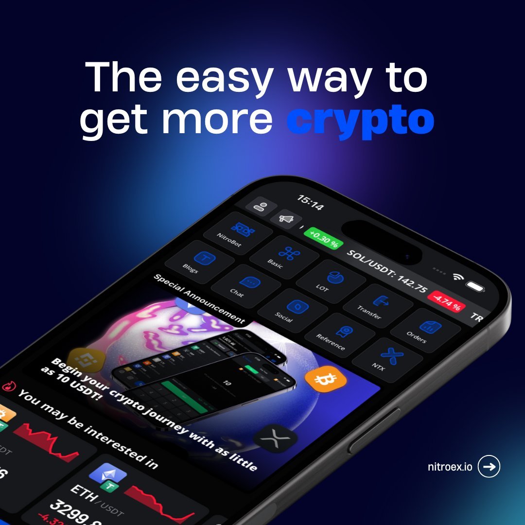 NitroExOfficial's tweet image. The easy way to get more crypto. 🚀

.

.

.

#NitroEx #NitroBot #NTX #blockchain #crypto #BTC #ETH #XRP #LTC
