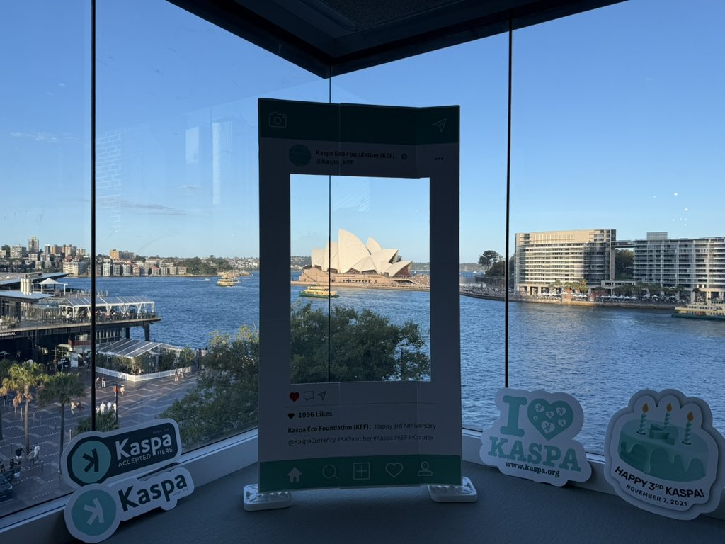 Kaspa_KEF's tweet photo. #KaspaFamMeetup in Aussie 🇦🇺 is happening now! Looking forward to seeing all Kaspians🔥 Limited spots available, FCFS! @KaspaCurrency #kef #Kasvember #3rdbirthday https://t.co/afEA294I7u