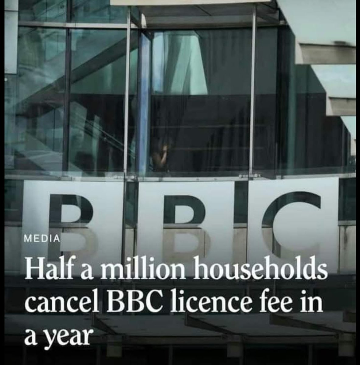 BGatesIsaPyscho's tweet photo. 🇬🇧 Have you cancelled yours yet?  
If not please do - it’s time to Stop funding fake news &amp; nonces. https://t.co/AfwkZ3jrSN