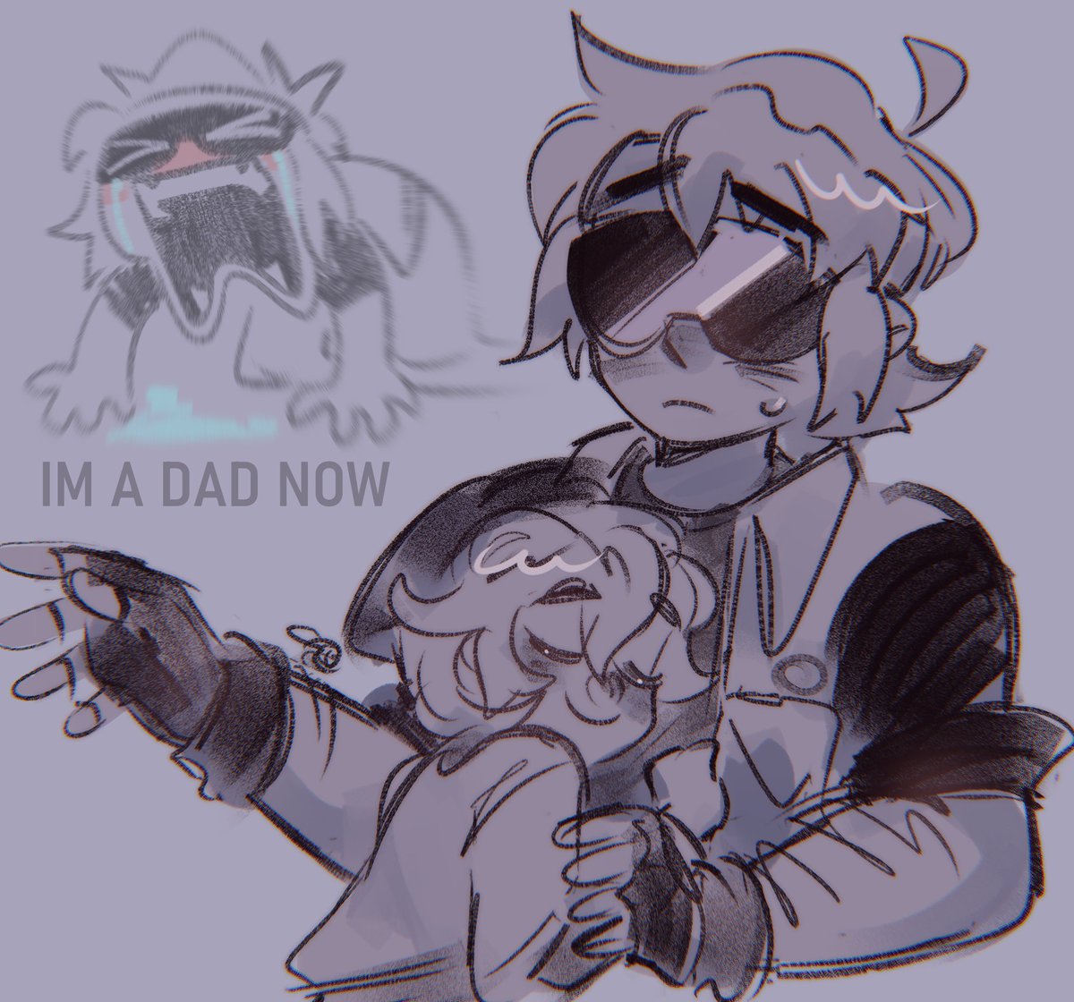 caxa_ro_k's tweet photo. I like to think Buster and Fung are actually still like kids themselves, but they're just like father or brother figures to Gus 
gus is just a baby 🥺
#brawlstars 
#fangster https://t.co/MDmrwYJAo1