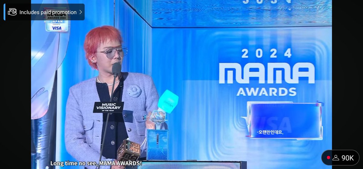 G-DRAGON IS RECEIVING HIS AWARD OMMMGG

RETURN OF THE KINGS
#GDRAGONisBACK 
#GDRAGONxMAMA2024 
#BIGBANGxMAMA2024