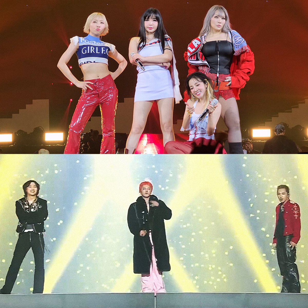 ParkBomDaily's tweet photo. 2NE1 &amp; BIGBANG in 2024! 

The OG YG Family is alive and well! ❤️‍🩹 https://t.co/bgfpKrdG72