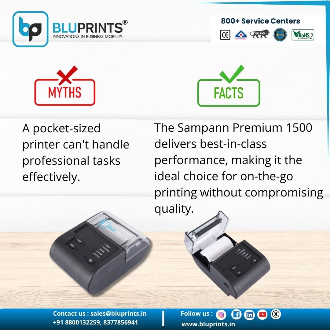 BluprintsSocial's tweet image. Compact, capable, and perfect for business mobility. The Sampann Premium 1500 turns any space into your professional printing zone. 💼

Shop Now:
bluprints.in

#PocketPrinter #Bluprints #PortablePrinter #OnTheGoPrinting #ProfessionalPrinting #CompactDesign