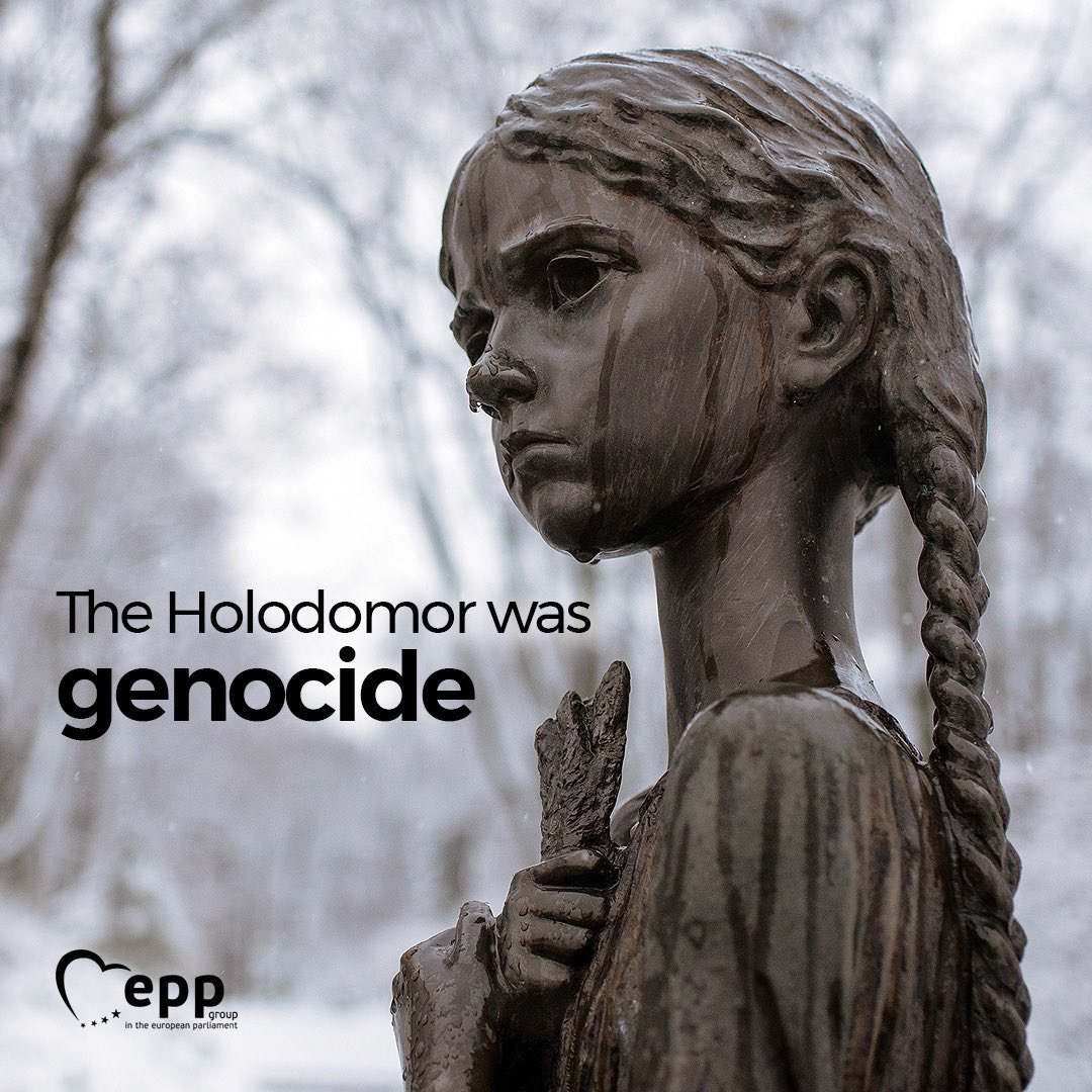 Today, we commemorate the victims of #Holodomor - a Soviet-made famine that killed millions of Ukrainians.

Stalin planned the Holodomor famine to eradicate Ukrainian identity. 

The Holodomor was genocide.