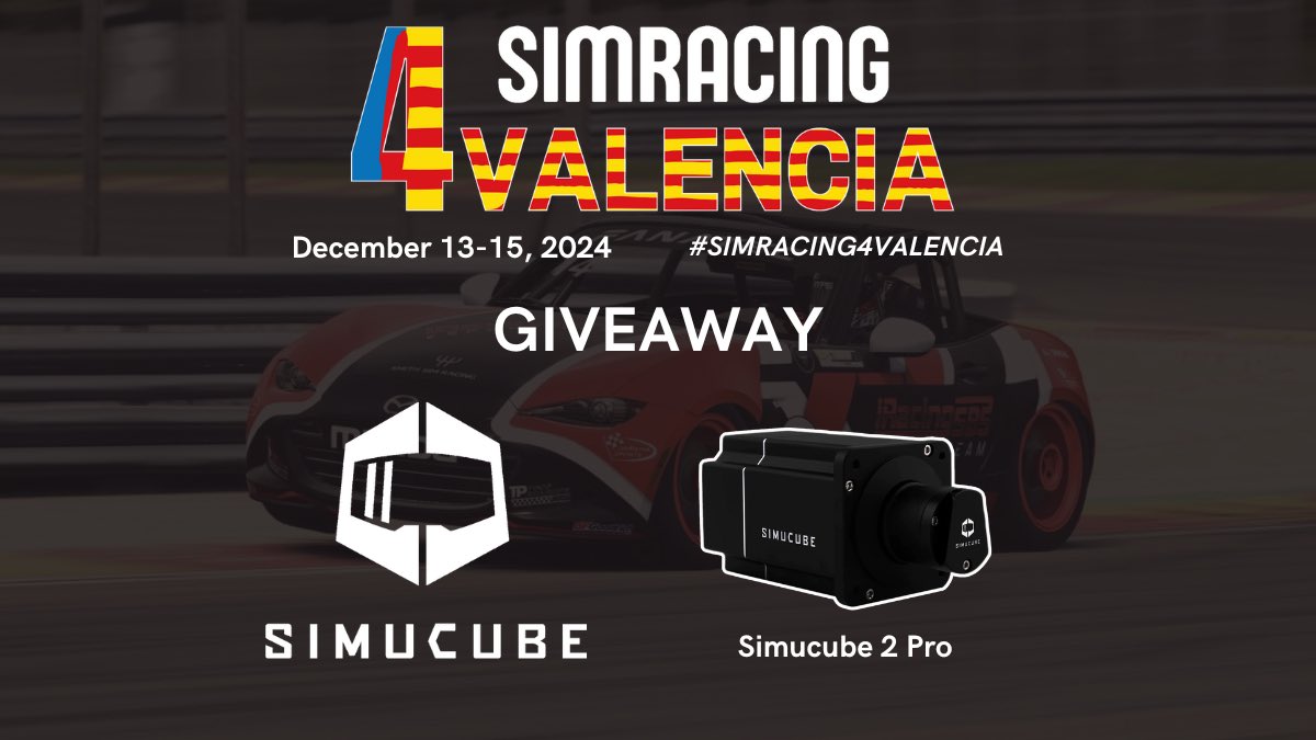 ¡SIMRACING 4 VALENCIA!

Gracias a <a href="/Simucube/">SIMUCUBE</a> por ceder una base firmada para este evento solidario para ayudar a los niños de Valencia afectados por la DANA a tener una mejor Navidad🎄 💙❤️‍🩹💛

Simracer #TuVolanteImporta #UnJugueteUnaIlusión  
Inscríbete 👉 forms.gle/vqq8HzqXGgQ28G…