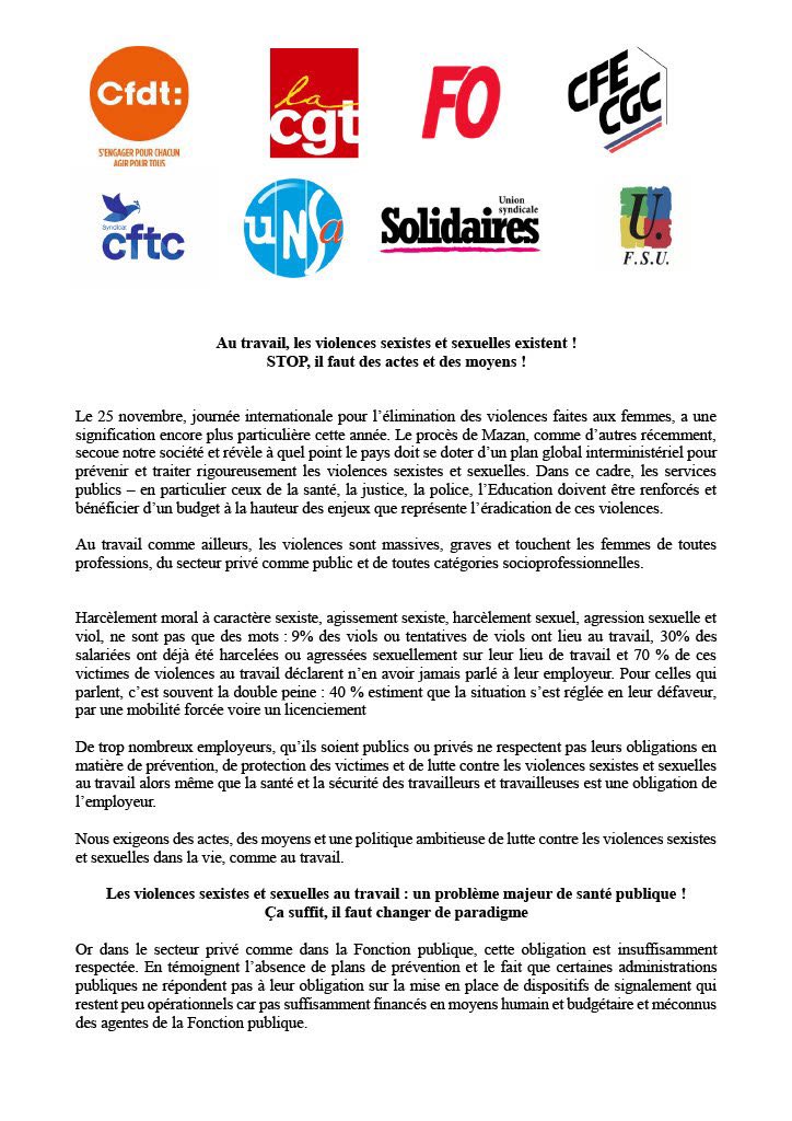 aurelienb93's tweet photo. Au travail, les violences sexistes et sexuelles existent ! STOP, il faut des actes et des moyens ! https://t.co/nDPhVdGAqK https://t.co/8gaW4t9lcp