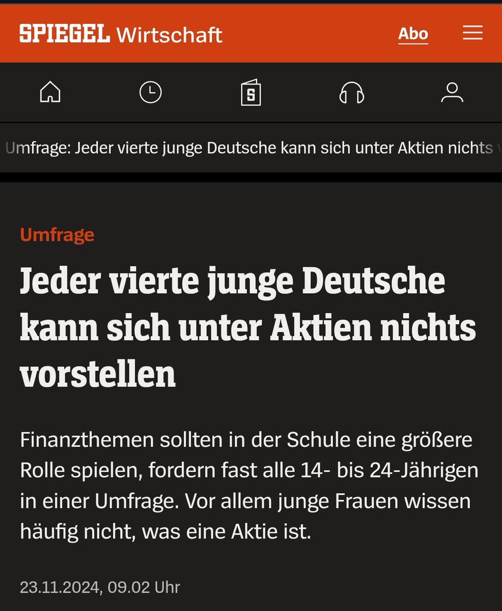 Das ist eine mittlere Katastrophe!😱 #Altersarmut incoming 🙈

Beschäftigt euch SO FRÜH WIE MÖGLICH mit #Geldanlage+Altersvorsorge. 
Faktor ZEIT ist entscheidend!

In jungen Jahren reichen kleine Beträge. Dank #ETF muss man kein Experte mehr sein.

📈 YouTube Kanal "Finanzfluss"