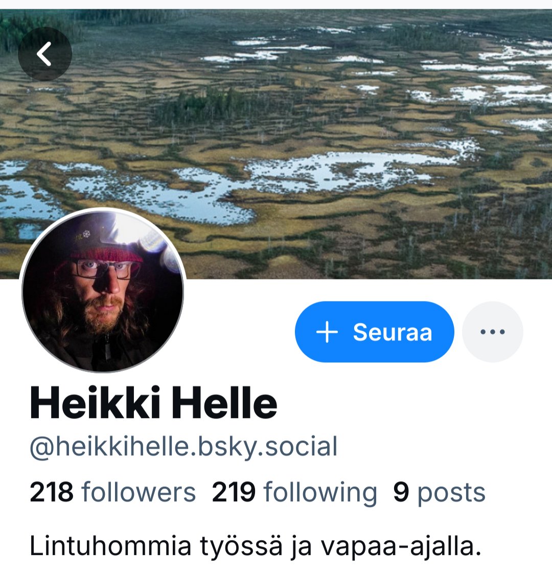 En ole enää täällä. Jatkossa minut löytää Blueskysta. Ja IG:stä.
👋